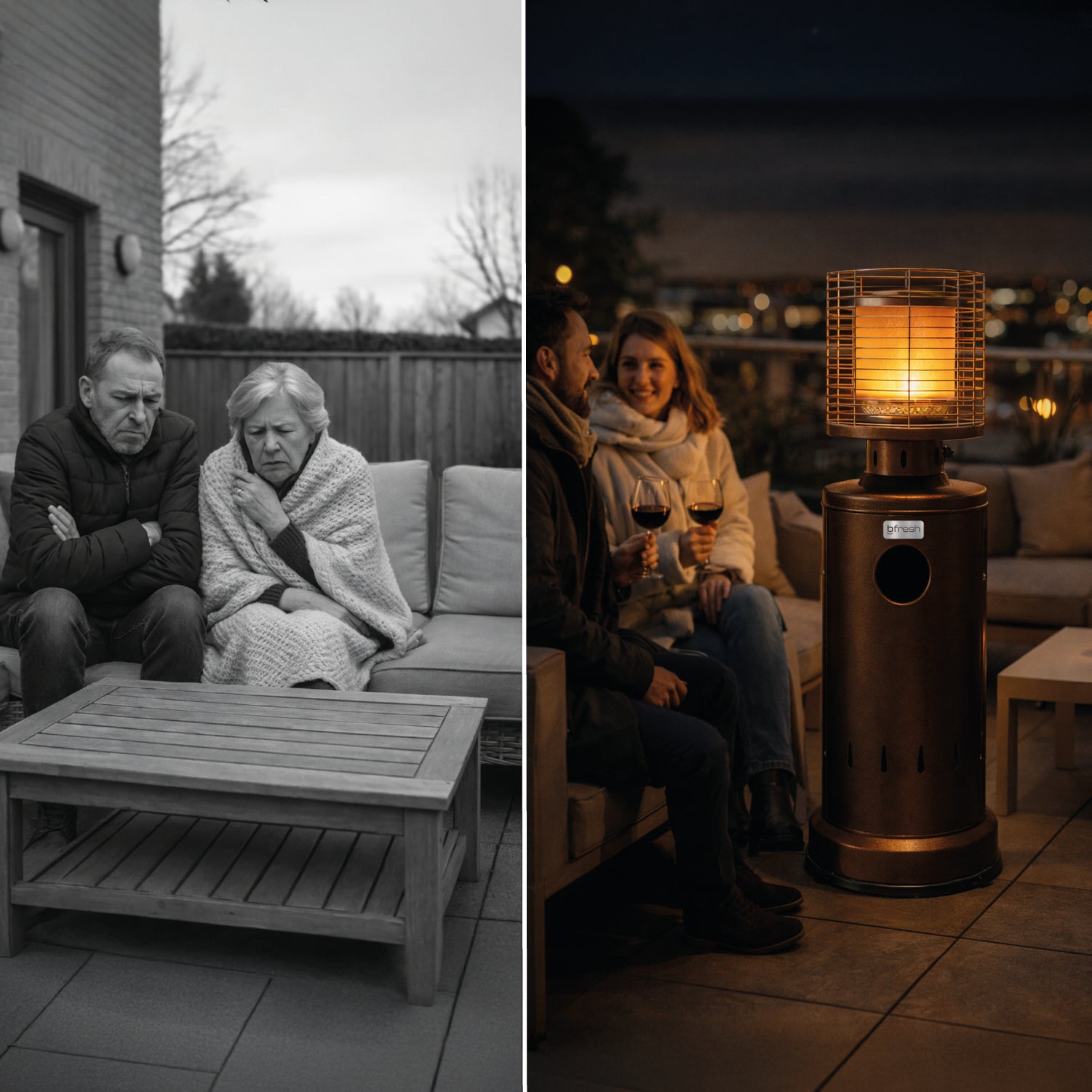 Estufa de Patio exterior a Gas 11 kg con Funda Bfresh