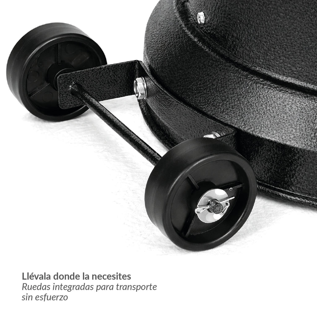 Estufa De Patio Baja Negra a Gas de 11kg | Terrazas Interior Exterior Bfresh