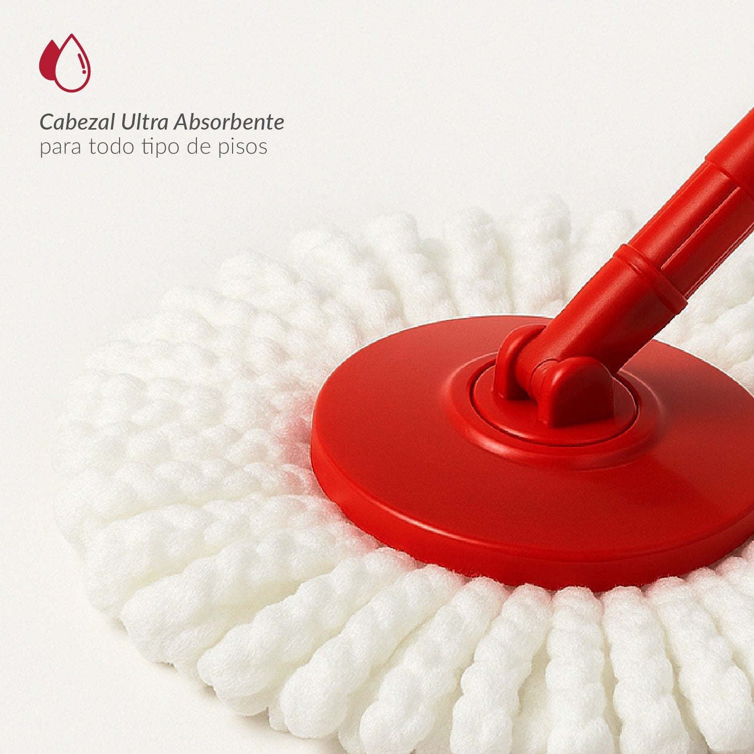 Mopa Giratoria 360° y Balde con interior de Acero Inox Bfresh