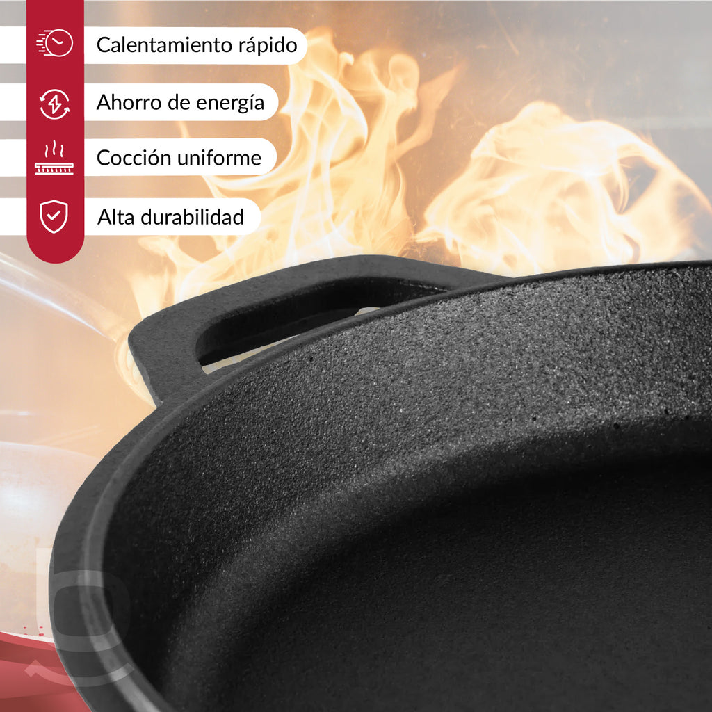 Pack De 2 Sartenes Hierro Fundido 26 Cm