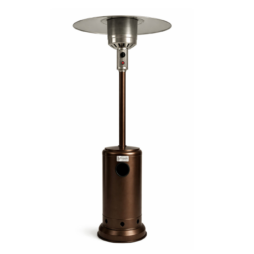 Estufa De Patio Exterior A Gas 50,000 Btu Antivuelco Bfresh Marrón Oscuro