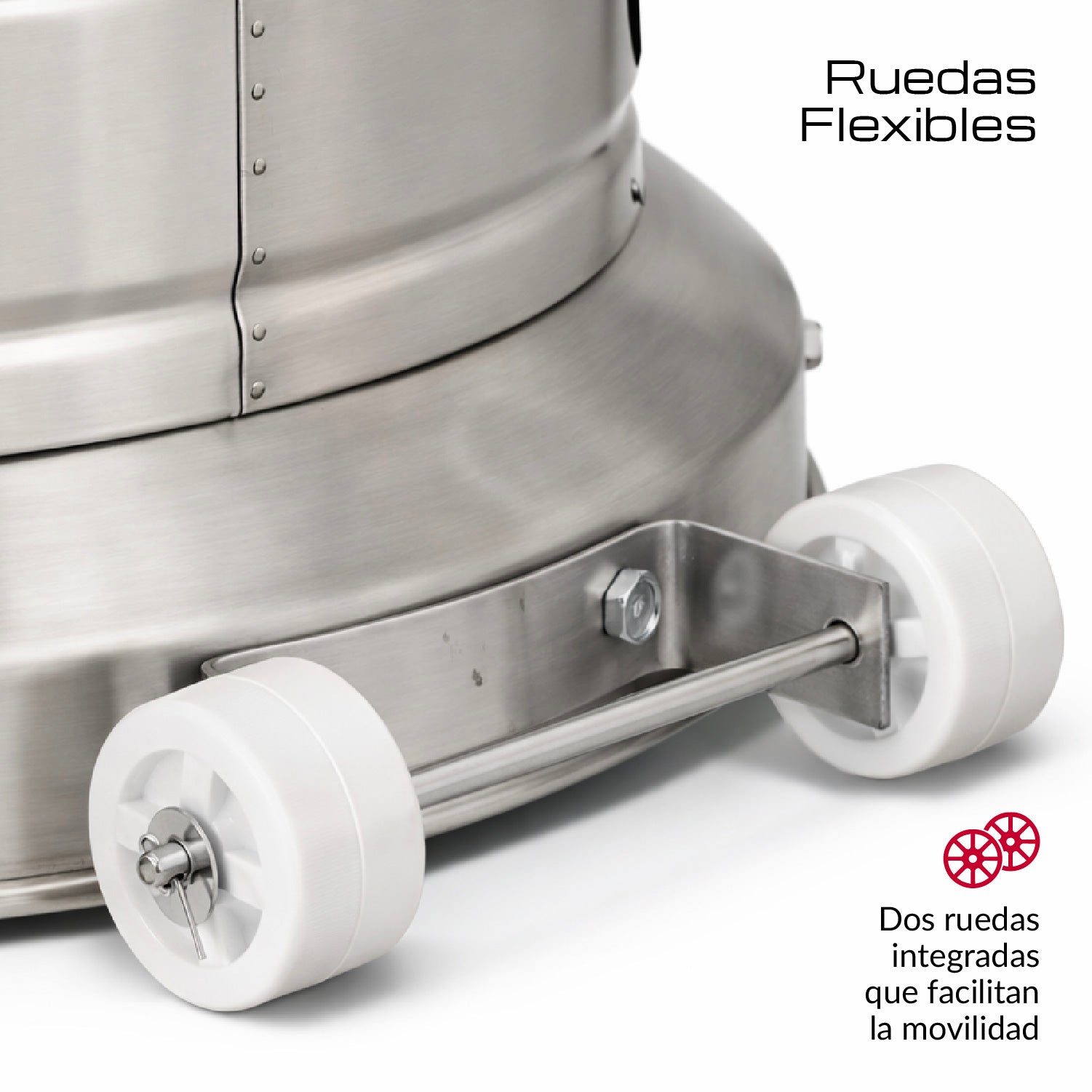 Estufa De Patio Exterior A Gas 50,000 BTU Plateado Antivuelco Bfresh