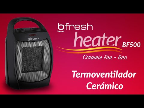 Termoventilador Estufa Calefactor Eléctrico 1500W Negro BFresh